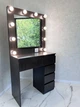 Гримерный стол с зеркалом и подсветкой Mirror-rika 160×80×40 см, венге магия, 5 ящиков, розетка. - изображение 1
