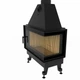 Камінна топка M-FIRE 80 кутова права (17kW) - изображение 2