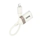 Перехідник Lightning на USB Hoco UA39 Crystal (480 Mbps, USB2.0, OTG, 12,5 cm). Beige - зображення 5
