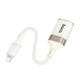 Перехідник Lightning на USB Hoco UA39 Crystal (480 Mbps, USB2.0, OTG, 12,5 cm). Beige - зображення 6