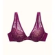 Бюстгальтер Thirdlove Feather Lace Plunge Bra - фуксія - 70Е - изображение 1