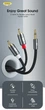 Кабель аудио Essager 3,5 мм Jack to 2RCA 3м Grey (EYPZJ-MYC0G) - изображение 2