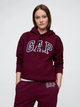 Bluza damska z kapturem ocieplana GAP 463506-02 XXS Bordowa - obraz 1