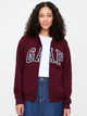 Bluza damska rozpinana streetwear polarowa GAP 678782-10 L Bordowa - obraz 1