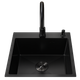 Кухонная мойка VLS51 Black (Матовая)+Смеситель+Дозатор+Сифон - изображение 2