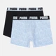 Набор трусов боксеров мужских хлопковых Puma Men Logo Print Boxers 2P 94712403 L 2 шт Light Blue (8720245967174) - изображение 1