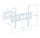 Кронштейн Walfix R-514B (VESA600х400) Чорний 34385 - изображение 4