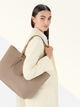 Torebka shopper ze skóry naturalnej duża Furla Duetto WB01453HSF0002572S1007 Beżowa (800070344685) - obraz 2