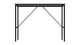 Стол письменный Line Тайм Ferrum-decor 750x1000x600 Черный металл ДСП Белое 16 мм (FRD-104871) - изображение 4