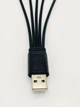 Кабель сплиттер USB - 5 Type-C для зарядки и питания 2A 20см Чёрный ( код: A5C-02mB ) - изображение 3