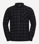 Рубашка хлопковая мужская Jack Wolfskin Lite Flannel Shirt M A65026-T0156 L Черная с серым (4064886514453) - изображение 4