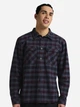 Рубашка хлопковая мужская Jack Wolfskin Baja Flannel Shirt M A65028-T0003 M Сливовая с синим (4064886563949) - изображение 1