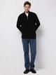Свитер теплый на молнии мужской Colin's CL1076440BLK M Black (8684112832036) - изображение 3