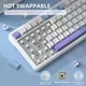 Клавіатура Attack Shark X85 Wireless Mechanical Keyboard (Starlight, перемикачі White Jade) бездротова - зображення 5
