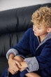 Детский халат унисекс веллсофт синий, 8-10 лет (рост 128-140 см) - изображение 2