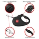 Поводок для собак WAUDOG R-leash Авокадо светоотражающая лента S 5 м (8124-0048-01) - изображение 3