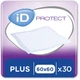 Пеленки для младенцев ID Plus 60x60 30 шт (5411416047889) - изображение 1