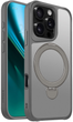 Etui plecki Etteri Matt Mag Ring do Apple iPhone 16 Pro Grey (5906961960351) - obraz 1