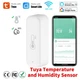 Умный Wifi термометр гигрометр комнатный Tuya Smart life с датчиком температуры и влажности белый - 9018647 - изображение 5