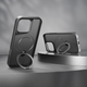 Etui plecki Etteri Matt Mag Ring do Apple iPhone 16 Pro Black (5906961960467) - obraz 5