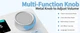Повнорозмірна механічна бездротова клавітура Ajazz ak35I V3 MAX Avocado switch White-blue ENG+UA - зображення 10