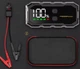 Аварийное пускозарядное устройство Бустер F02 21800мАг 4000A 12V LCD Дисплей Фонарь 400лм Пуско-зарядное для авто пусковой джамп стартер аккумуляторов пускатель 8л Бензин 6л Дизель Jump Starter пускозарядное Black - изображение 5
