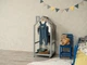 Домик-вешалка для одежды с колесами Busy Wood Серый 50х50х112 см - изображение 9
