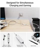 Кабель Syntech USB 3.0 to USB C для Meta Quest 3S/Quest 3/Oculus Quest 2/Pico 4 с питанием, 5м, адаптер USB A/C, белый (M32C2) - изображение 6