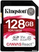 Карта памяти Kingston SDXC 128GB Canvas React Class 10 UHS-I U3 V30 (SDR/128GB) - изображение 1