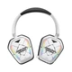 Игровые беспроводные наушники Onikuma GT883I с RGB-подсветкой, микрофоном, Bluetooth + 2.4G + Type-C, для ПК, PS4, PS5, телефона White - изображение 5