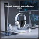 Игровые беспроводные наушники Onikuma GT883I с RGB-подсветкой, микрофоном, Bluetooth + 2.4G + Type-C, для ПК, PS4, PS5, телефона White - изображение 7