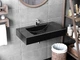 Умивальник підвісний Luxor Roco 80 Black - зображення 7