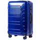 Большой пластиковый чемодан на 4 колесах Wings PC185 L синий royal blue - изображение 1