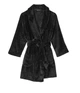 Халат Victoria's Secret флісовий чорний плюшевий Short Cozy Robe XS/S - зображення 2