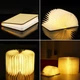 Настольный светодиодный ночник в виде книги UKC Folding Book Lamp арт.29954, светлое дерево - изображение 1