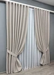 Комплект готовых штор VR-Textil Блэкаут двусторонний Eclipsе № 1818ш Пепельный 100х270 см 2 шт (31-901) - изображение 3