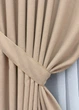 Комплект готовых штор VR-Textil Блэкаут двусторонний Eclipsе № 1817ш Песочный 100х270 см 2 шт (31-900) - изображение 5