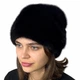 Шапка норкова Хутряний Стиль Коса 54-60 Темно-коричневий (067/G) - зображення 3