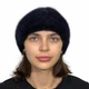 Жіноча норкова пов'язка на голову Хутряний стиль Синій ірис One size (1003/C) - зображення 3