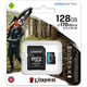 Карта памяти Kingston microSDXC 128Gb Canvas Go Plus A2 V30 UHS-1 U3 (R-170 Mb/s, W-90 Mb/s) + Adapter SD - изображение 2