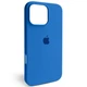 Чехол Fiji Silicone Case для Apple iPhone 16 Pro Max бампер накладка Soft Touch с микрофиброй Denim Blue - изображение 1