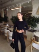 Жіночий прогулянковий костюм із віскози (джемпер + брюки) Uaclothes 42-44 Чорний (like34529-149411349) - изображение 2