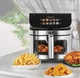 Аэрогриль мультипечь iHunt BRO Air Fryer II Ultra 9 л, двойной нагрев (верхний + нижний), 2200 Вт, 10 программ, сенсорное управление, антипригарное покрытие - изображение 2