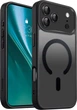 Etui plecki Etteri Matt Mag do Apple iPhone 17 Pro Black/Transparent (5907504556765) - obraz 1