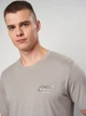 Футболка хлопковая длинная мужская Jack & Jones 12284421 M Gray Flannel (5715724552173) - изображение 4