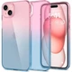 Чехол прозрачный противоударный Spigen Liquid Crystal Flex для Iphone 15 (6.1") Gradation Pink ACS06787 - изображение 3