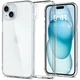 Чехол для Iphone 15 Spigen Ultra Hybrid Crystal Clear прозрачный противоударный ACS06793 - изображение 4