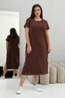 Жіноча трикотажна сукня Бейн RiMari 44 Шоколадний (rm22404) - зображення 2