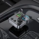 Автомобильное зарядное устройство Hoco E86, 2 USB/Type-C, 48W PD, QC 30W, c дисплеем и FM-модулятором, black - изображение 7