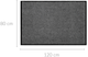 Mata pod drzwi Douceur d'interieur prostokątna 80 x 120 cm (3574387415216) - obraz 2